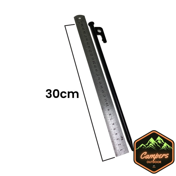 CHANODUG Black Ordinary Ground Nails Peg Luminous Rings on Ground Stakes