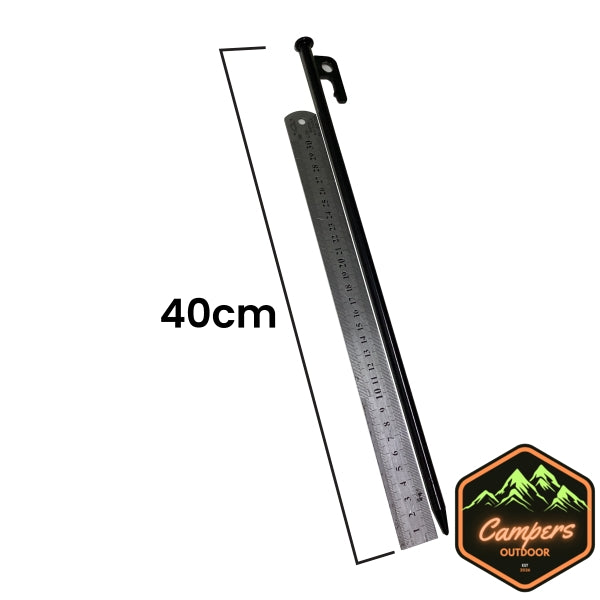 CHANODUG Black Ordinary Ground Nails Peg Luminous Rings on Ground Stakes