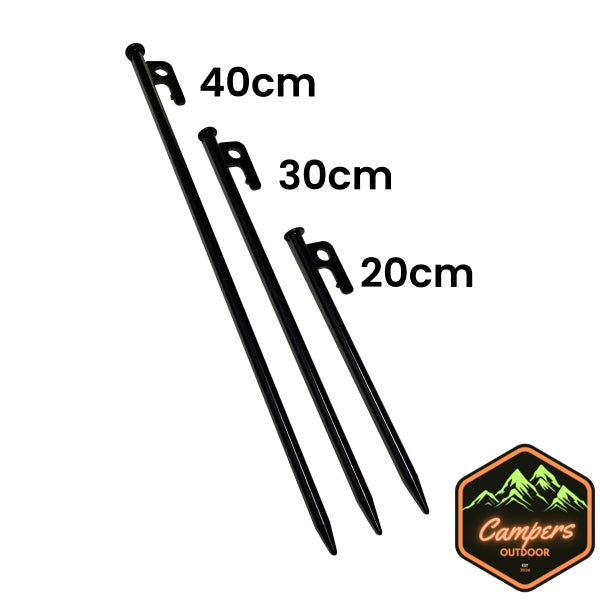 CHANODUG Black Ordinary Ground Nails Peg Luminous Rings on Ground Stakes